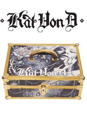 Kat Von D Limited edition 10 year anniversary makeup train case- UNOPENED
